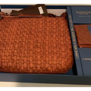 Vilenca Holland Genuine Leather Crossbody Bag & Card Case
